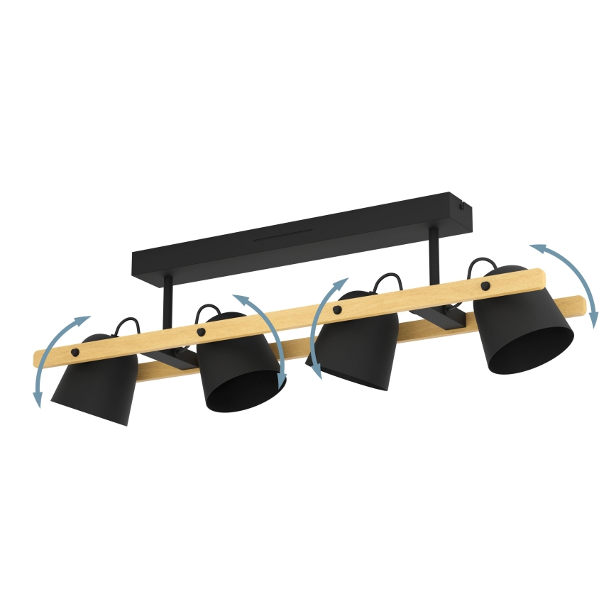 Eglo - LED RGBW Lampadario a plafone dimmerabile 4xLED/3,7W/230V 2700-6500K