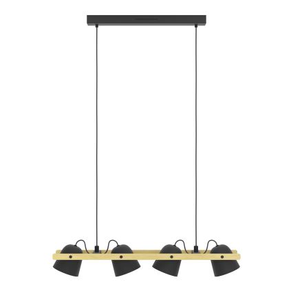 Eglo - LED RGBW Lampadario dimmerabile a sospensione con filo 4xLED/3,7W/230V 2700-6500K