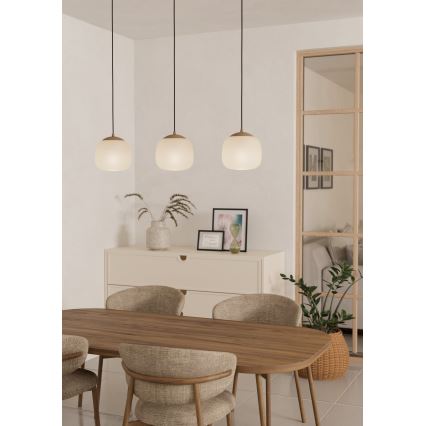 Eglo - Lampadario a sospensione con filo 3xE27/40W/230V