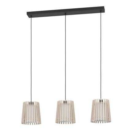 Eglo - Lampadario a sospensione con filo 3xE27/25W/230V