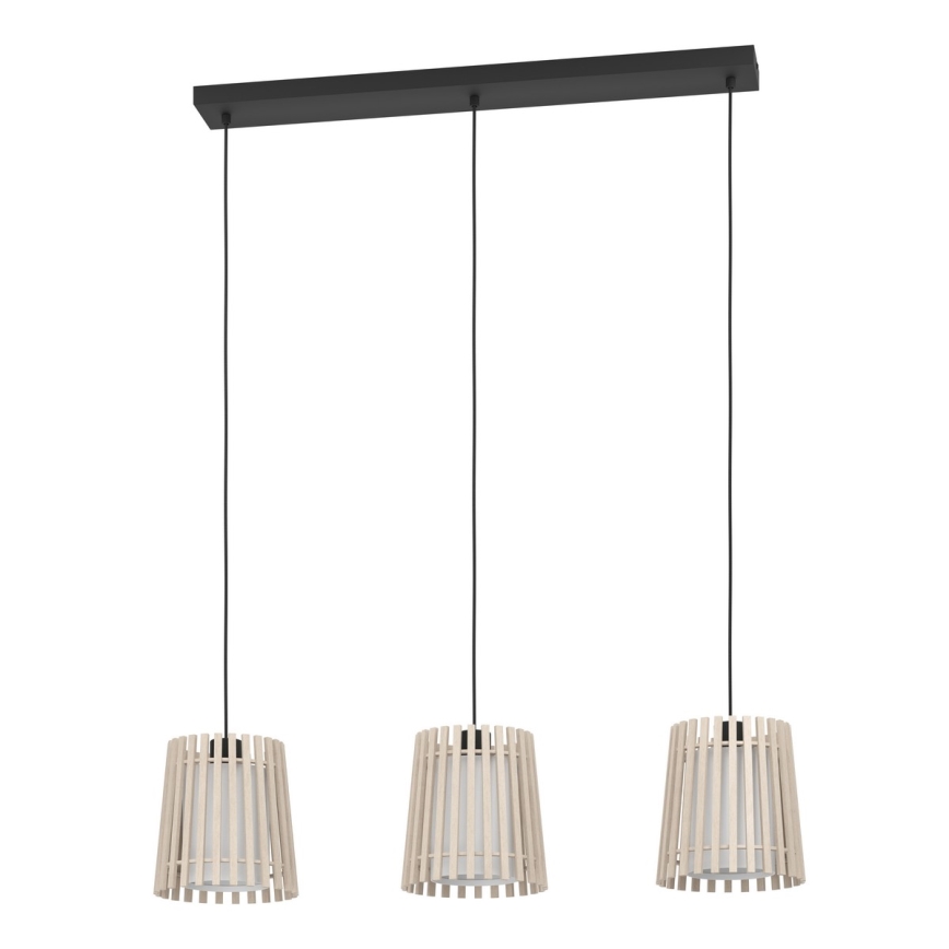 Eglo - Lampadario a sospensione con filo 3xE27/25W/230V
