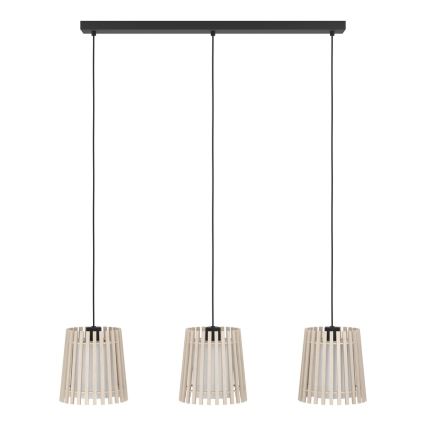 Eglo - Lampadario a sospensione con filo 3xE27/25W/230V