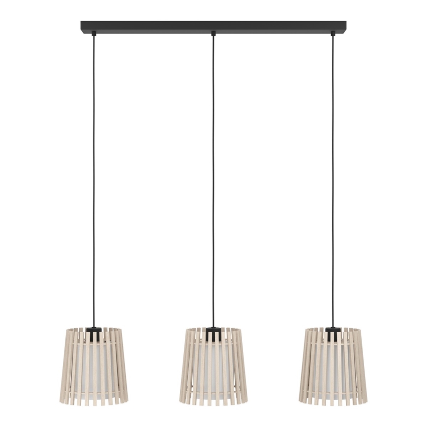 Eglo - Lampadario a sospensione con filo 3xE27/25W/230V
