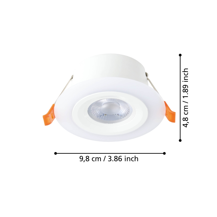Eglo - Set da 3 faretti LED da incasso LED/4,8W/230V bianco