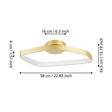 Eglo - Plafoniera LED dimmerabile LED/25,2W/230V