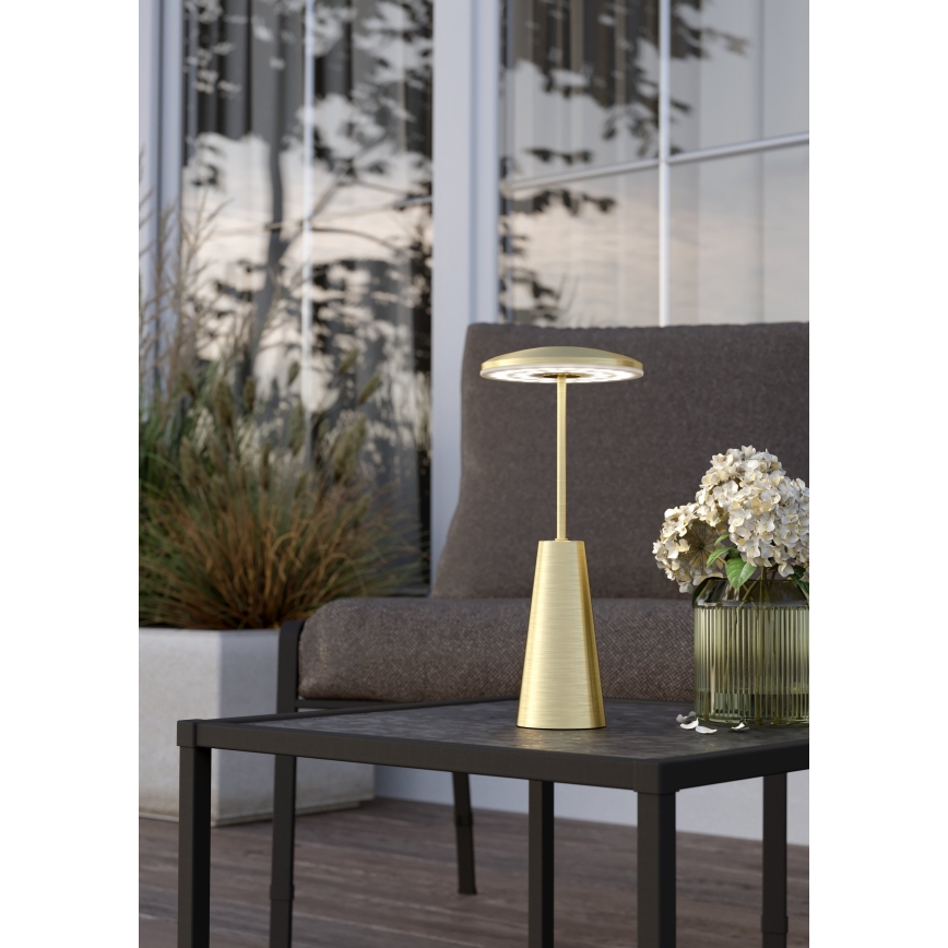 Eglo - LED Dimmerabile touch per esterni lampada LED/2,8W/5V 2400K/3000K/4000K 5200 mAh IP54 oro