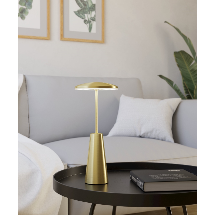 Eglo - LED Dimmerabile touch per esterni lampada LED/2,8W/5V 2400K/3000K/4000K 5200 mAh IP54 oro