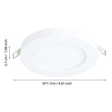 Eglo - Lampada LED da incasso LED/5,5W/230V 4000K bianco