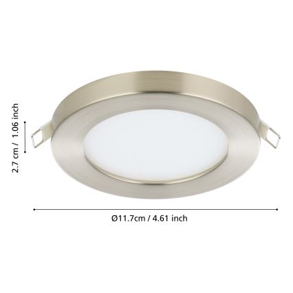 Eglo - Lampada LED da incasso LED/5,5W/230V 4000K cromo