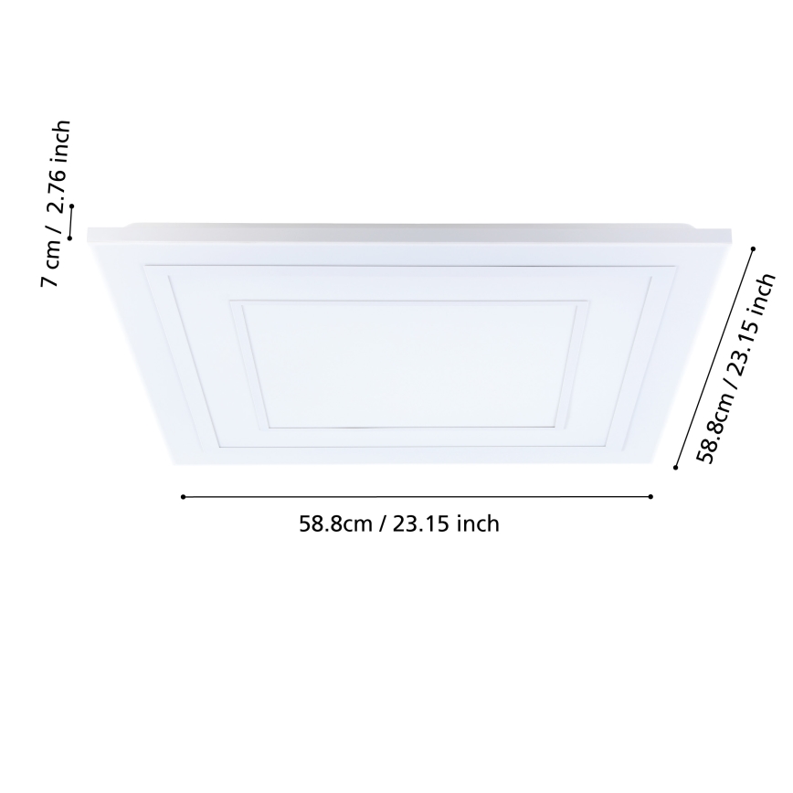 Eglo - Plafoniera LED RGBW dimmerabile LED/29W/230V 3000-6500K + telecomando