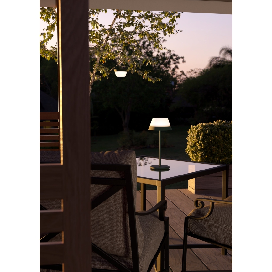 Eglo - LED RGBW Dimmerabile touch per esterni lampada 2in1 LED/1,5W/5V 2600 mAh IP54 verde