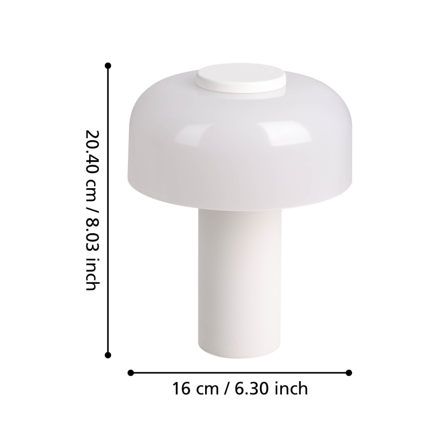 Eglo - LED Dimmerabile touch per esterni lampada LED/2,25W/5V 2400-4000K 5200 mAh IP44 bianco