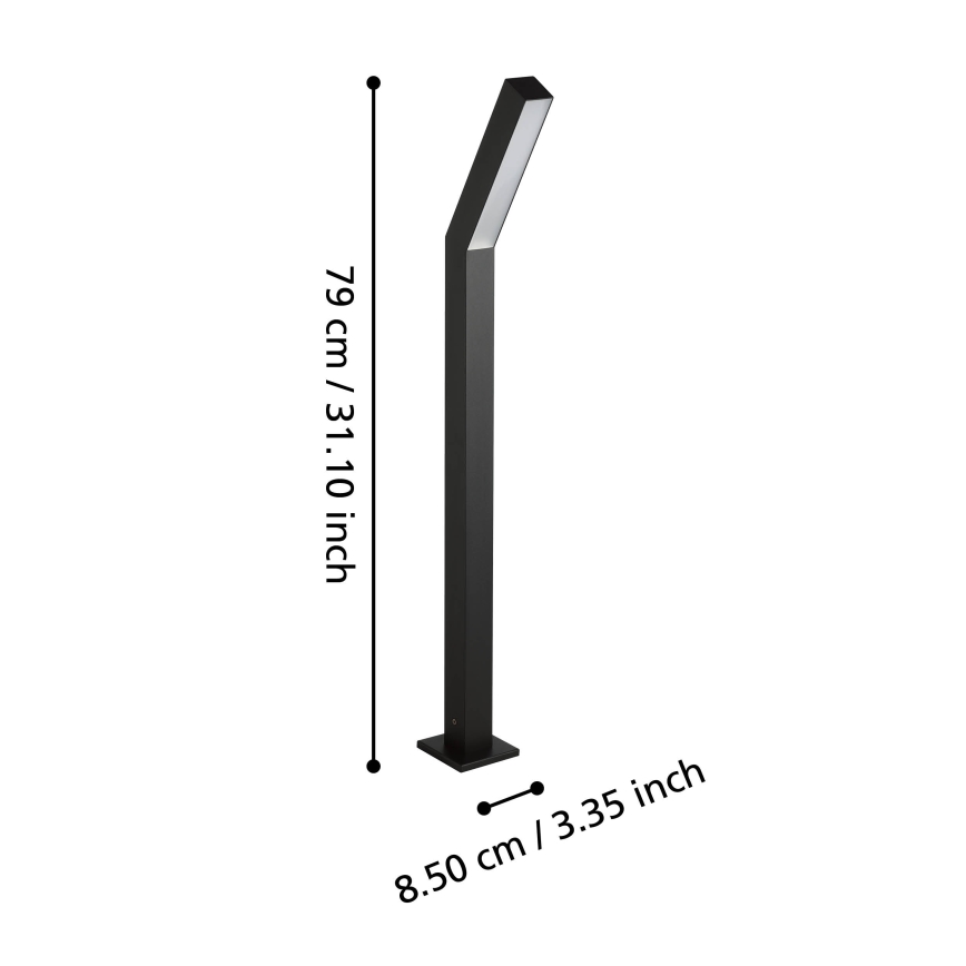 Eglo - Lampada da esterno 2xLED/4,5W/230V IP44 nera