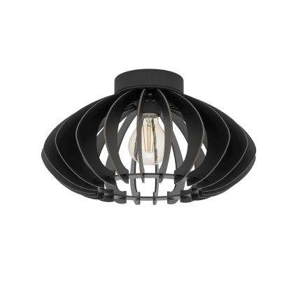 Eglo - Plafoniera 1xE27/40W/230V diametro 38 cm nero