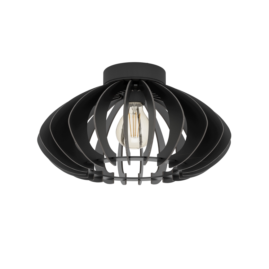 Eglo - Plafoniera 1xE27/40W/230V diametro 38 cm nero