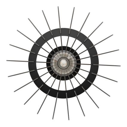 Eglo - Plafoniera 1xE27/40W/230V diametro 38 cm nero