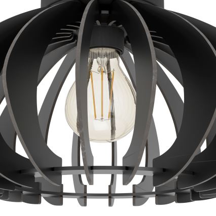 Eglo - Plafoniera 1xE27/40W/230V diametro 45 cm nero