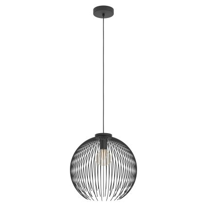 Eglo - Lampadario a sospensione con filo 1xE27/40W/230V nero