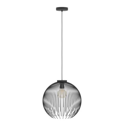 Eglo - Lampadario a sospensione con filo 1xE27/40W/230V nero