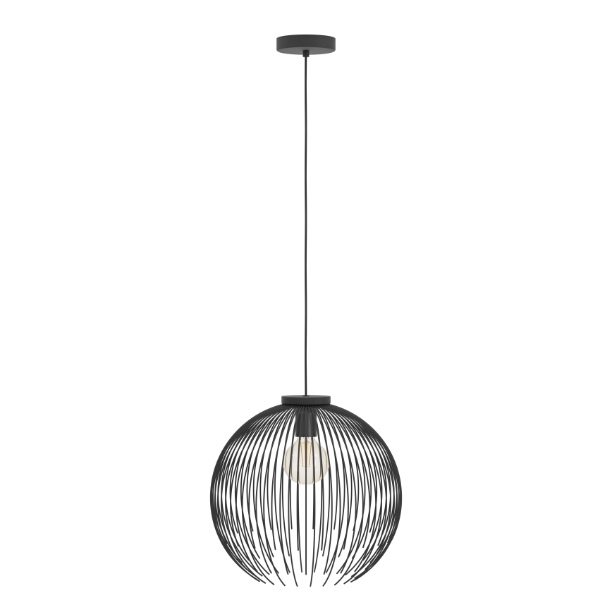 Eglo - Lampadario a sospensione con filo 1xE27/40W/230V nero