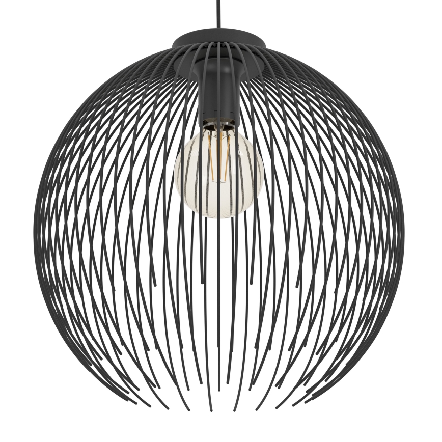 Eglo - Lampadario a sospensione con filo 1xE27/40W/230V nero