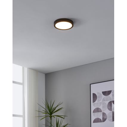 Eglo - Plafoniera LED con sensore LED/17W/230V 3000K nero