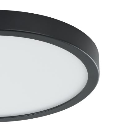Eglo - Plafoniera LED con sensore di movimento LED/20,5W/230V 3000K nera Ø 28,5 cm