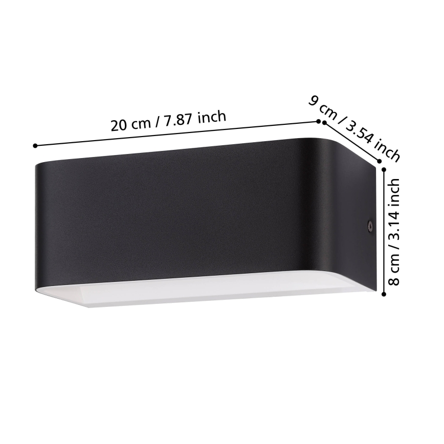 Eglo - Applique a LED LED/10W/230V 3000K nero