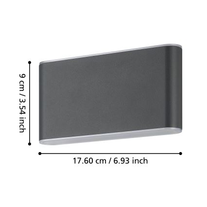 Eglo - Applique a LED da esterno 2xLED/5,8W/230V IP65