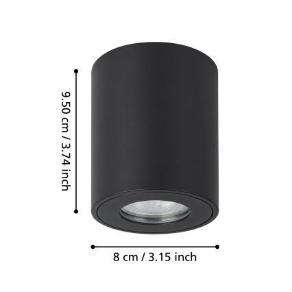 Eglo - Luce Spot da esterno 1xGU10/5W/230V diametro 8 cm IP44