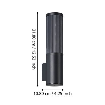 Eglo - Applique da esterno 1xE27/15W/230V IP54