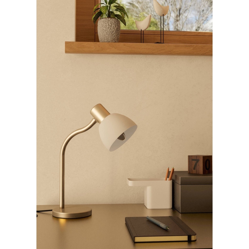 Eglo - Lampada da tavolo 1xE14/25W/230V cromo opaco