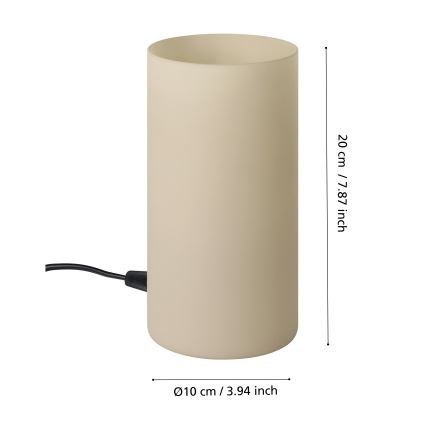 Eglo - Lampada da tavolo 1xE14/60W/230V beige