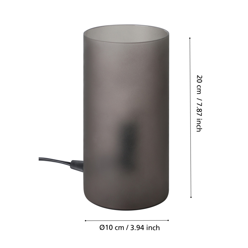 Eglo - Lampada da tavolo 1xE14/60W/230V nera