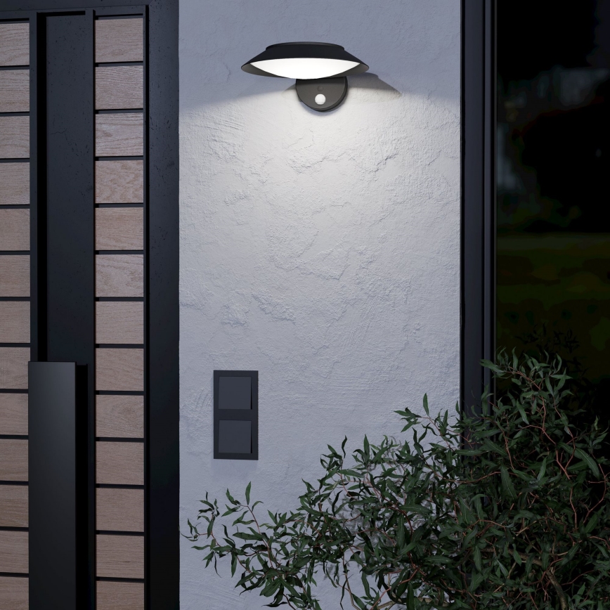 Eglo - Applique a LED solare con sensore LED/7W/3,7V 2200 mAh IP44