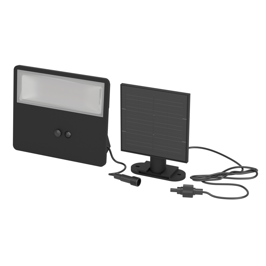 Eglo - Lampada solare da parete con sensore LED/8,7W/3,7V 3600 mAh IP44 nero