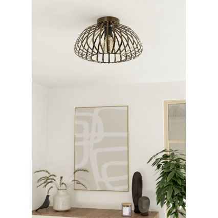 Eglo - Lampada da soffitto 1xE27/40W/230V Ø 38,5 cm bronzo