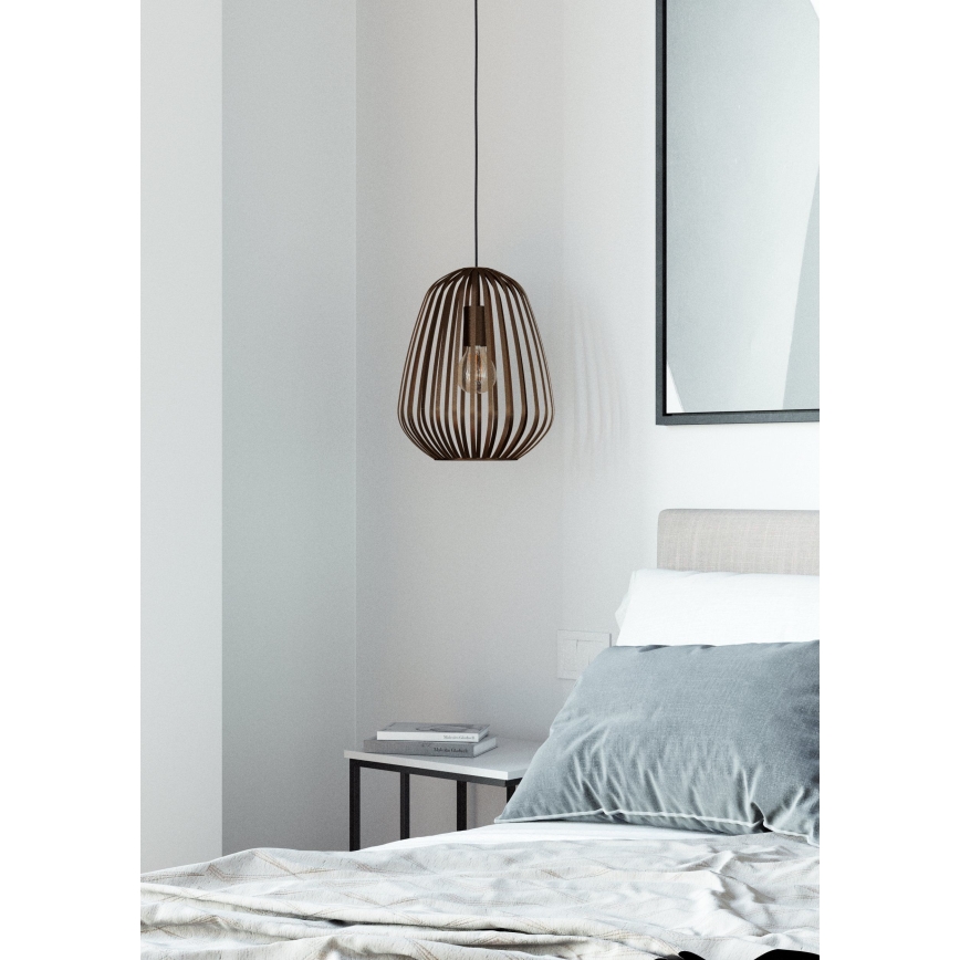 Eglo - Lampadario a sospensione con cavo 1xE27/40W/230V bronzato
