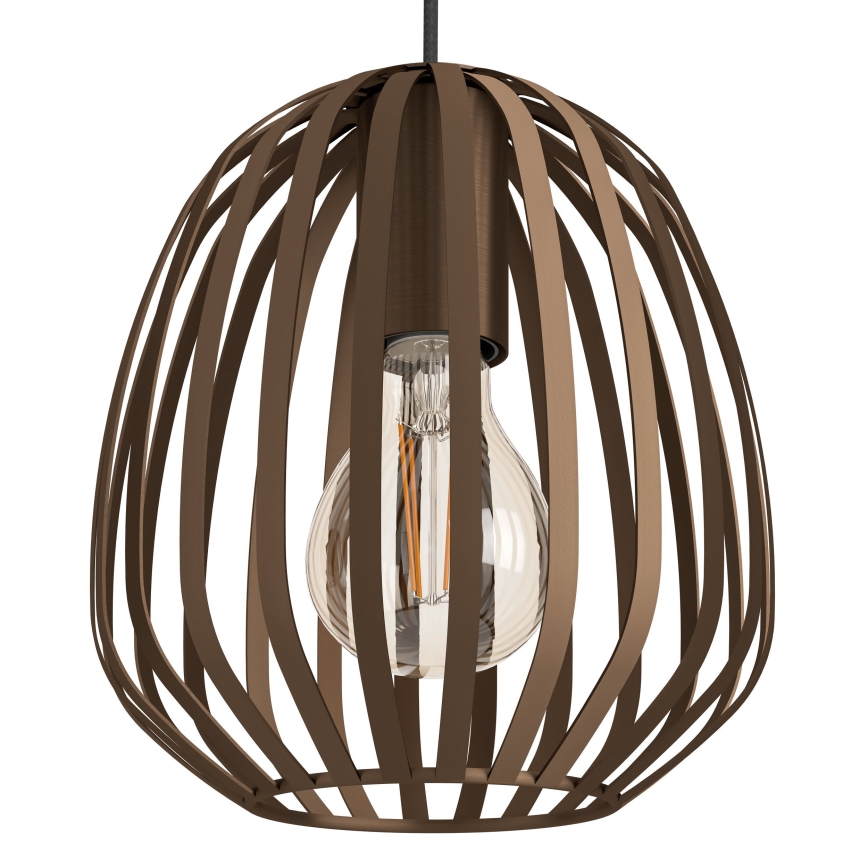 Eglo - Lampadario a sospensione a cavo 3xE27/40W/230V, bronzo