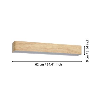 Eglo - Applique a LED da bagno LED/26,5W/230V 3000K IP44 beige
