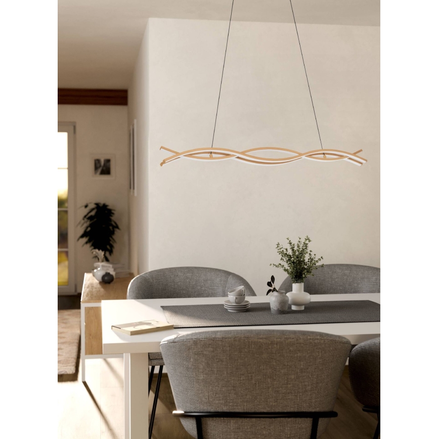 Eglo - Lampadario LED a sospensione con cavo LED/35W/230V beige