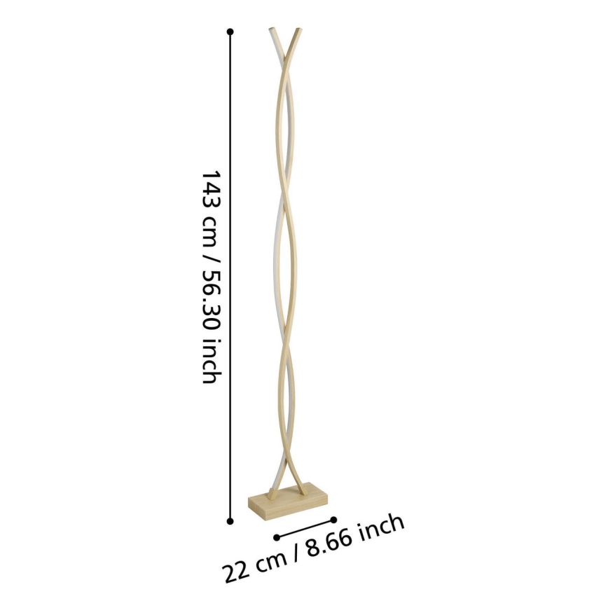 Eglo - Lampada da terra LED/36W/230V dorata