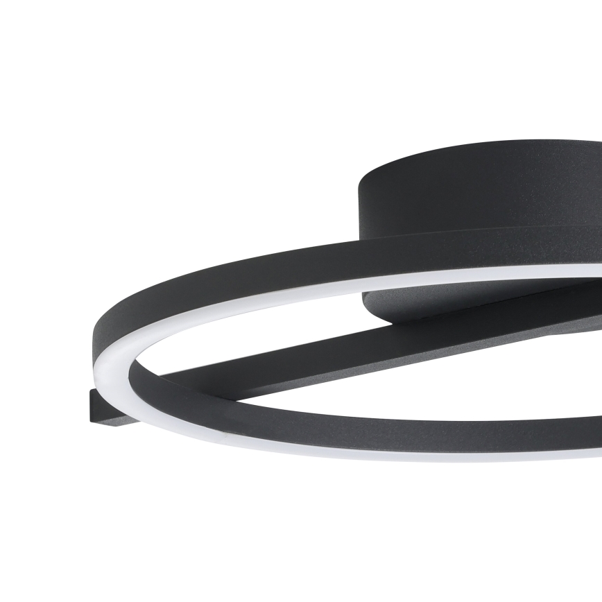 Eglo - Plafoniera dimmerabile RGBW LED/17W/230V 2700-6500K nero + telecomando