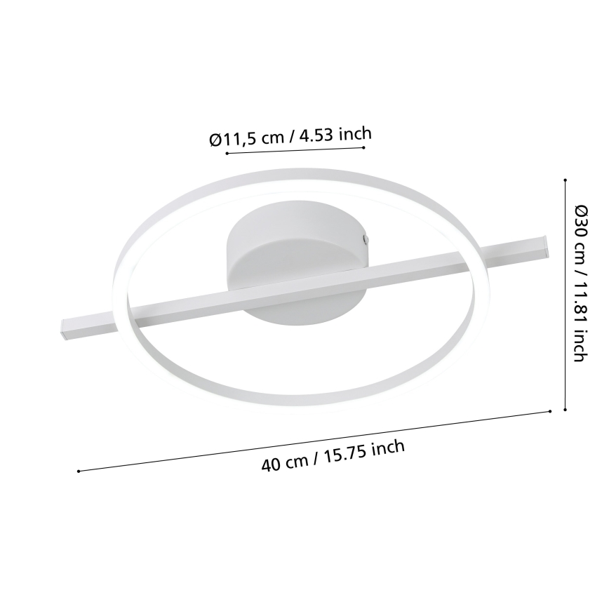 Eglo - Plafoniera dimmerabile RGBW LED/17W/230V 2700-6500K bianco + telecomando