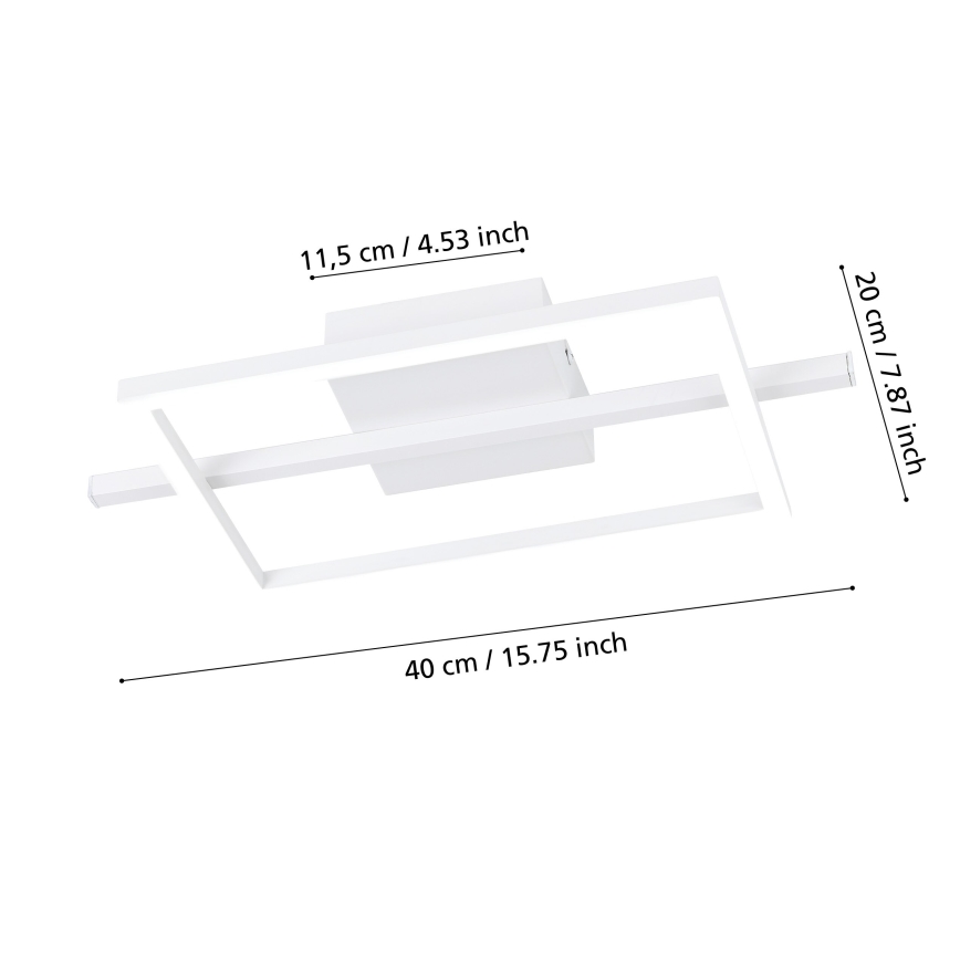 Eglo - Plafoniera dimmerabile RGBW LED/17W/230V 2700-6500K bianco + telecomando