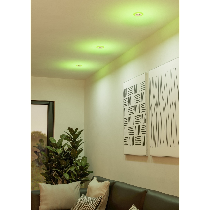 Eglo - SET 3xLED RGBW Lampada da incasso dimmerabile per bagni 3xLED/3,8W/230V 2700-6500K IP44 + telecomando