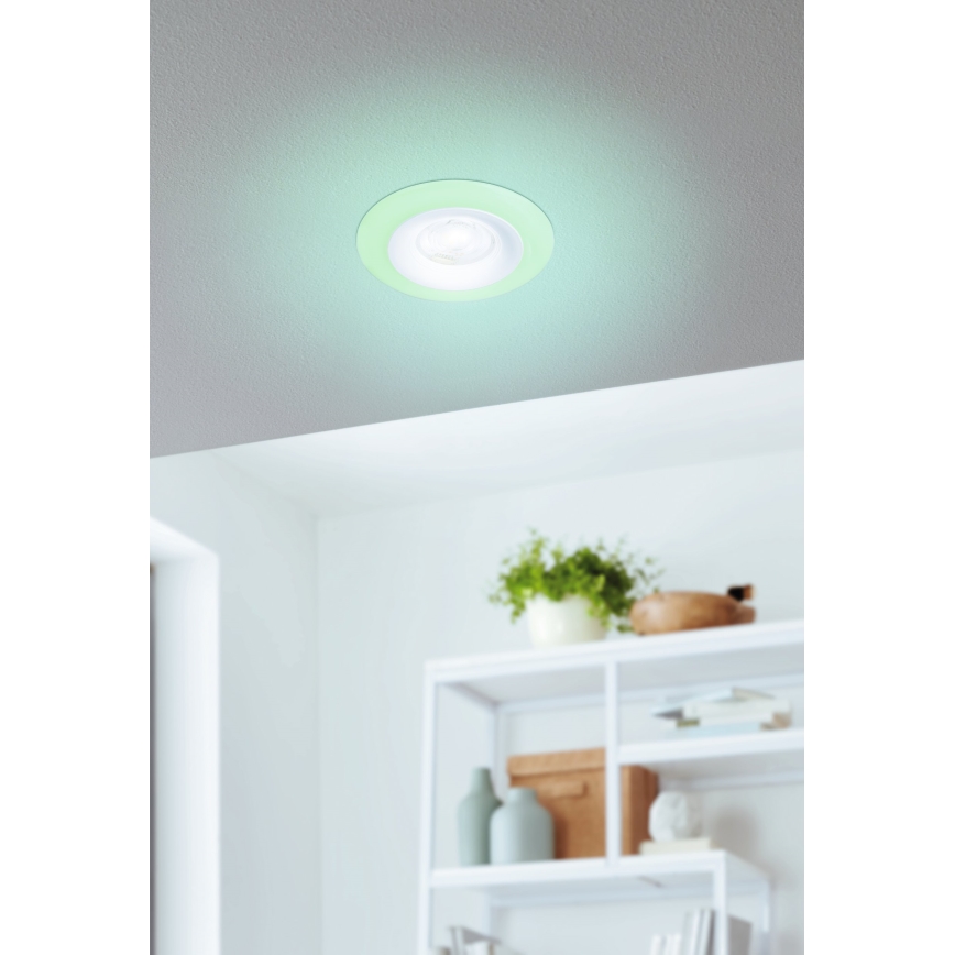 Eglo - SET 3xLED RGBW Lampada da incasso dimmerabile per bagni 3xLED/3,8W/230V 2700-6500K IP44 + telecomando