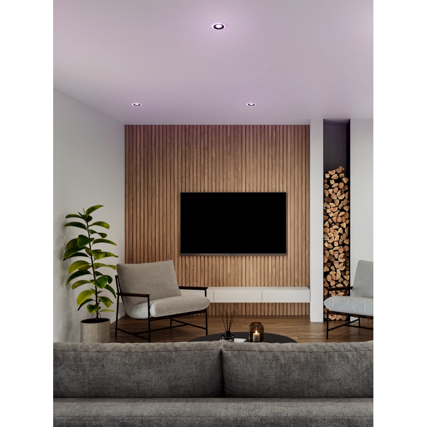 Eglo - Set di 3 faretti da incasso LED RGBW dimmerabili per bagno LED/3,8W/230V 2700-6500K IP44 + telecomando