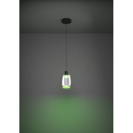 Eglo - LED RGBW Lampadario dimmerabile a sospensione con filo LED/3,7W/230V 2700-6500K nero ZigBee