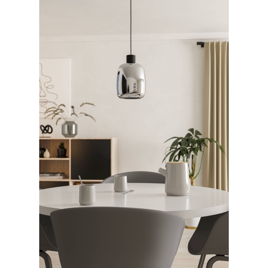 Eglo - LED RGBW Lampadario dimmerabile a sospensione con filo LED/3,7W/230V 2700-6500K nero ZigBee